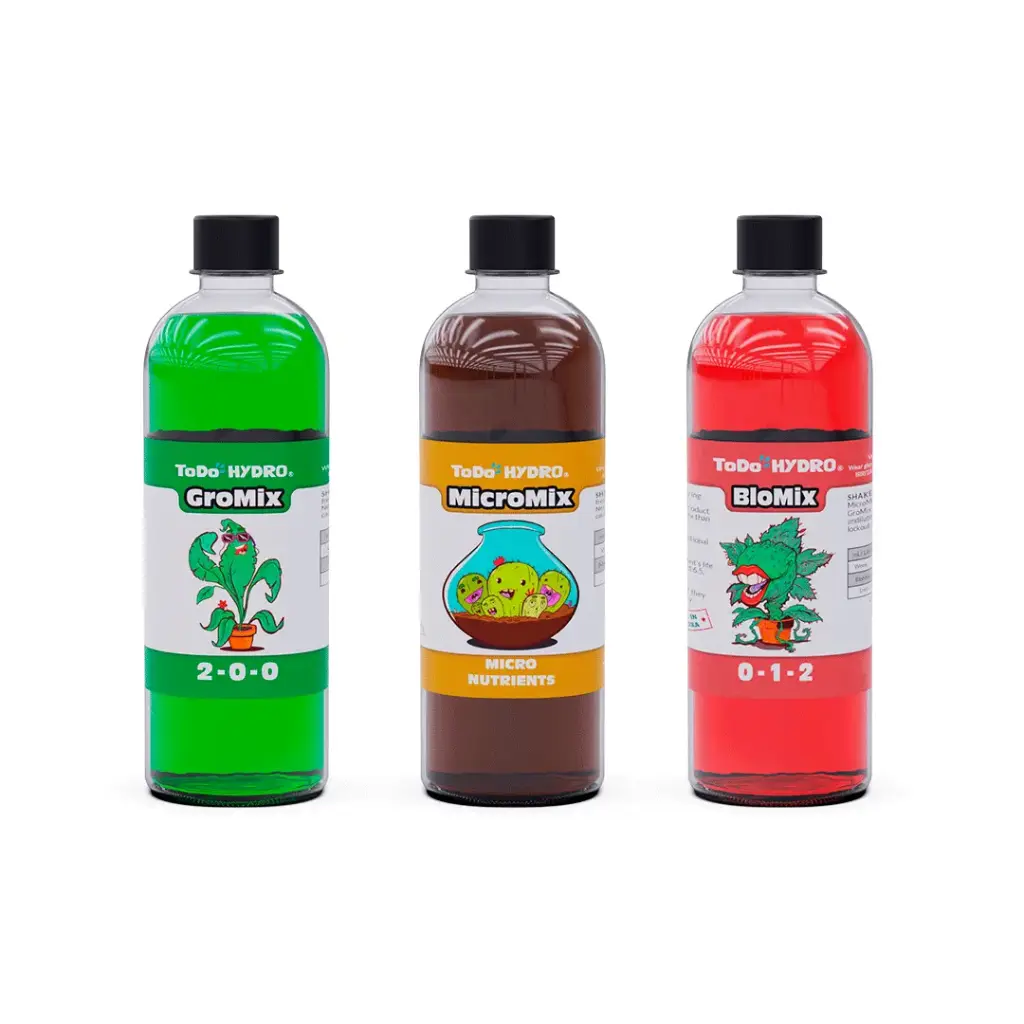 ToDo Hidro Linha Mix, pacote de fórmula para crescimento de plantas, 3 soluções de 200 ml