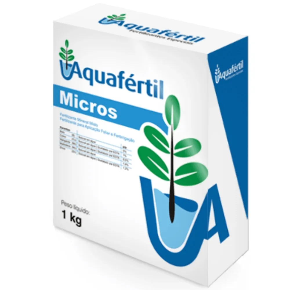 Aquafertil Micros 1kg – Micronutrientes Quelatizados para Hidroponia com Molibdênio