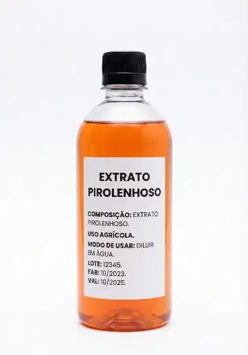Extrato Pirolenhoso Orgânico Alto Desempenho 500cc