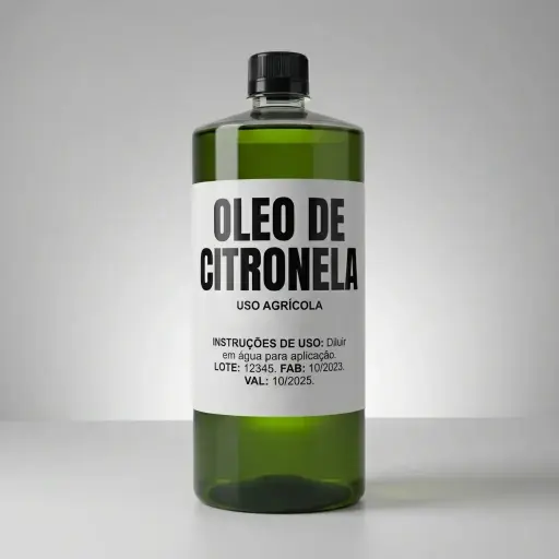 Óleo de Citronela Concentrado – Repelente Natural para Agricultura, Jardinagem e Hidroponia 30cc